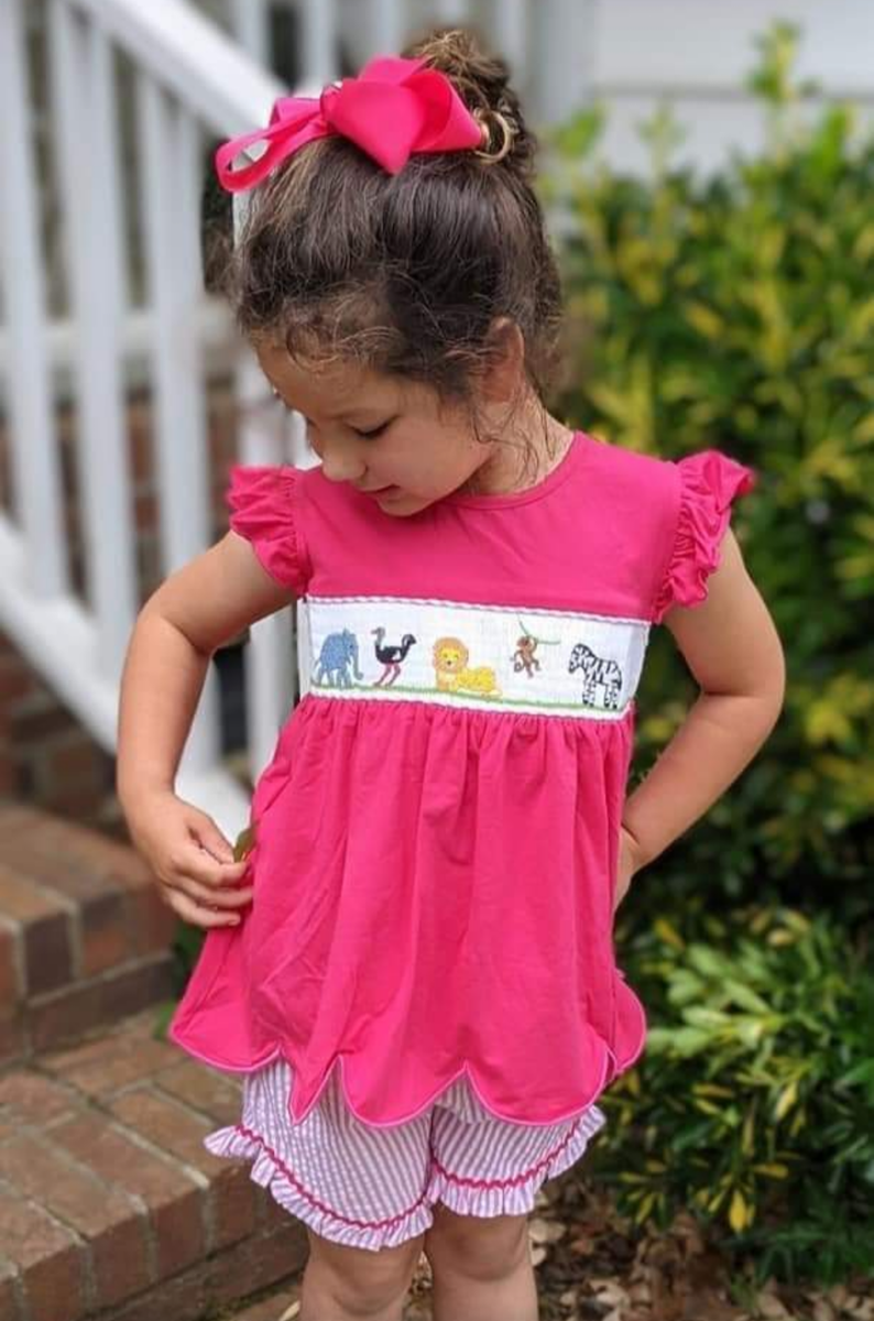 Smocked deals zoo outfit