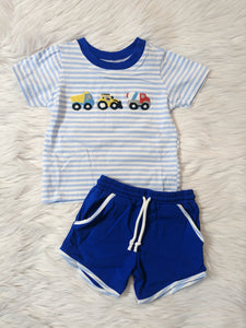 Construction French Knot Short Set
