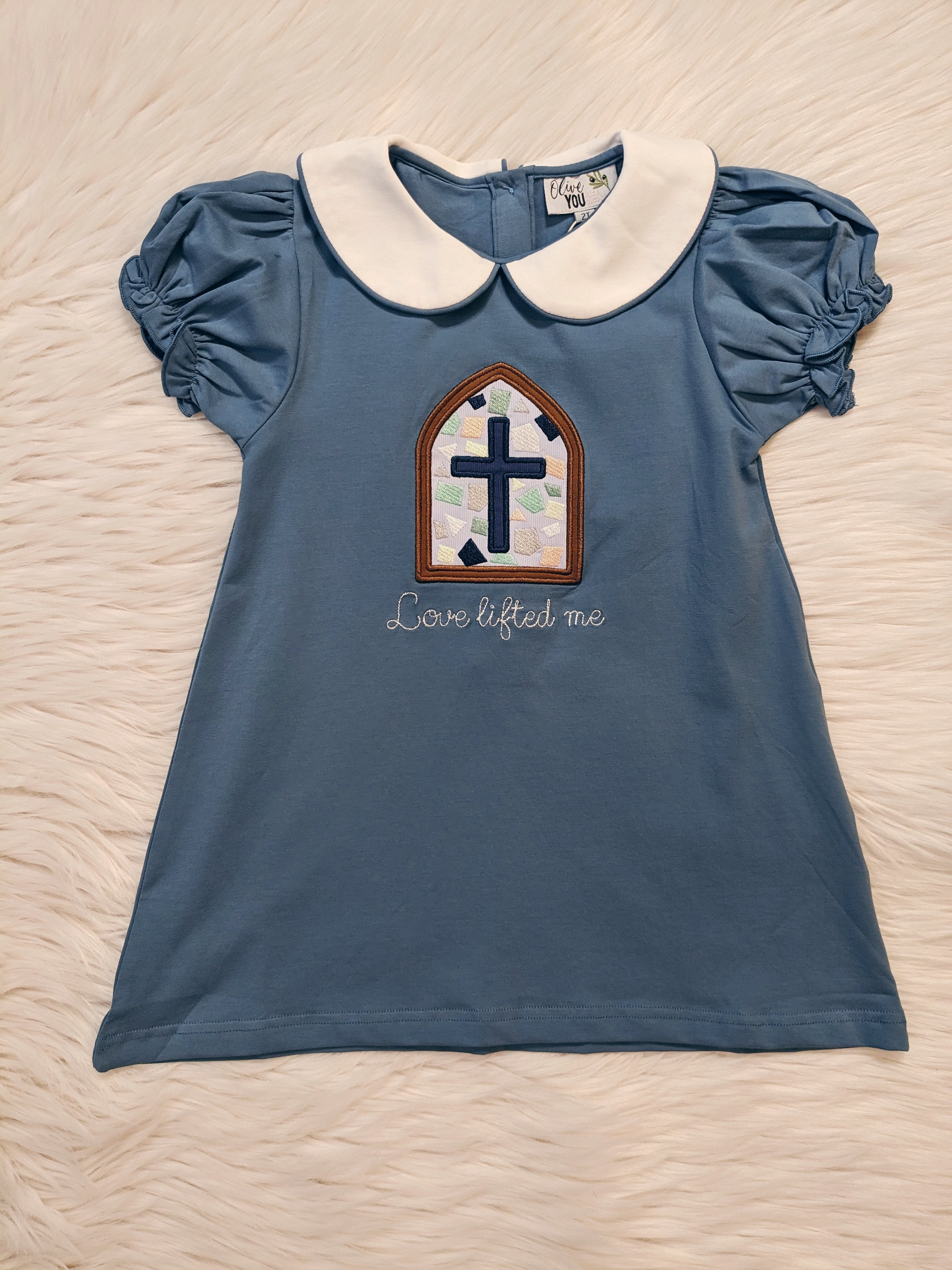 Stained Glass Cross Love Lifted Me Dress
