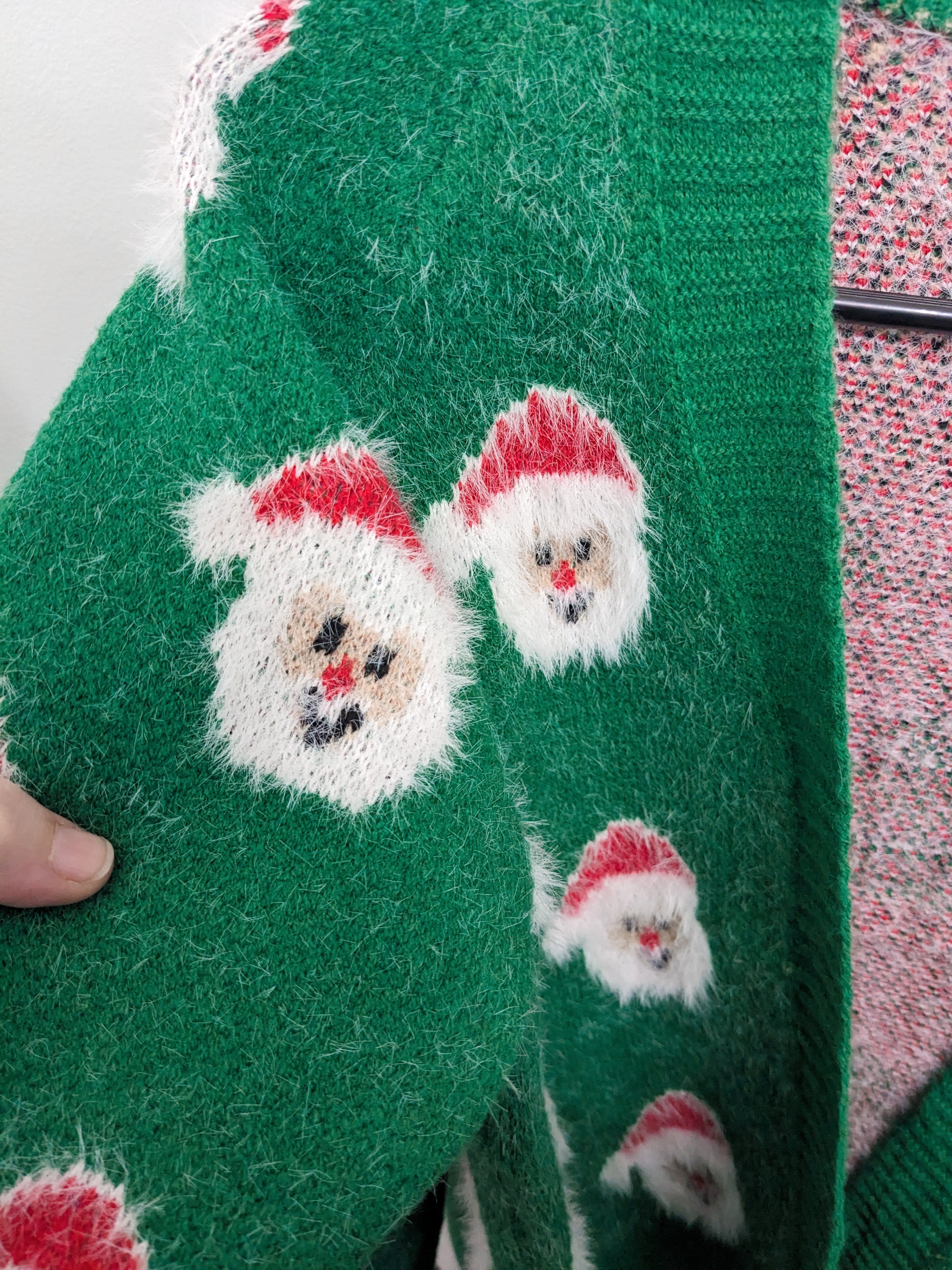 Santa Fuzzy Cardigan Sweater