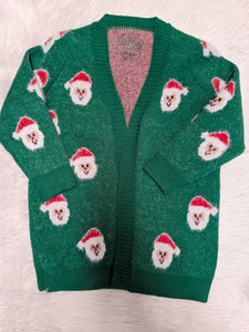 Santa Fuzzy Cardigan Sweater