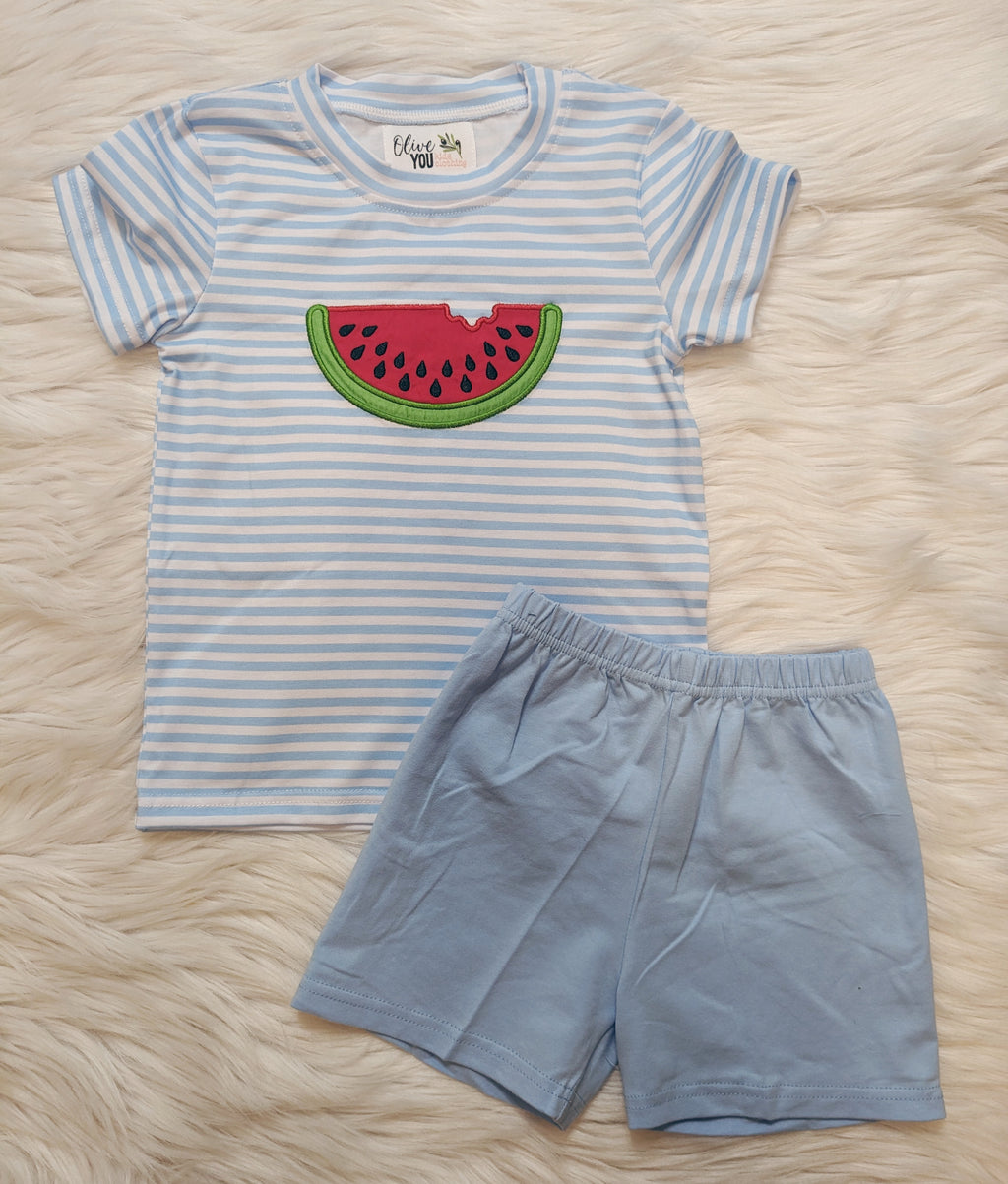 Watermelon Slice Boy Short Set