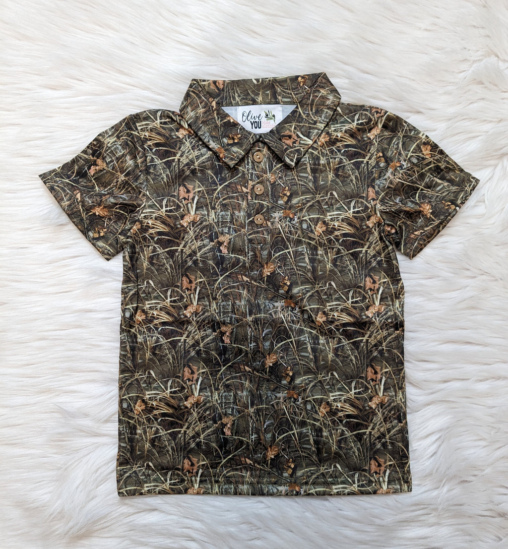 Woodland Camo Polo