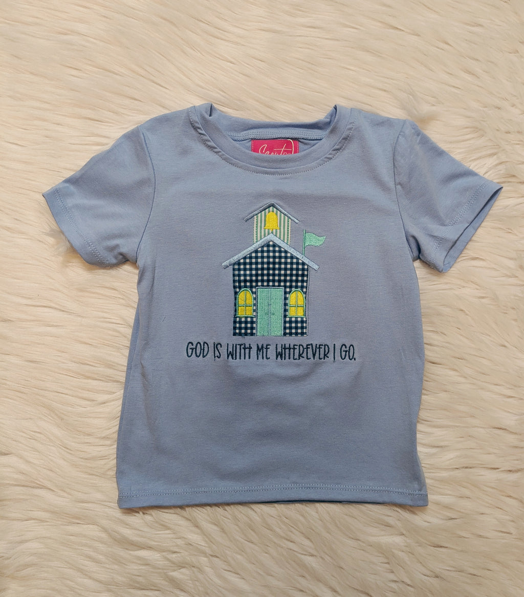God is With Me Wherever I Go School Shirt
