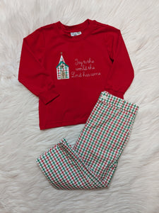 Joy to the World Boy Pant Set