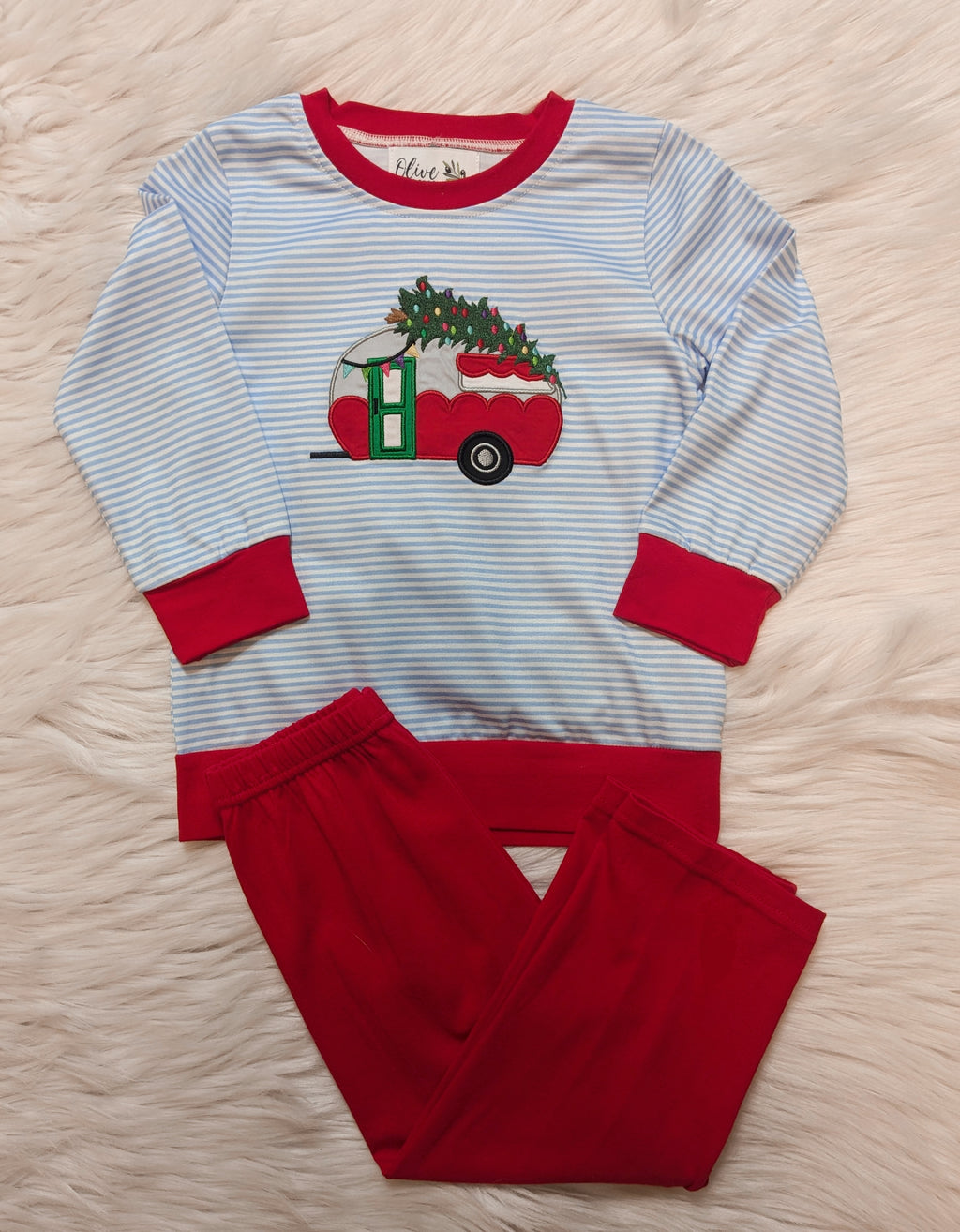 Happy Camper Christmas Pant Set