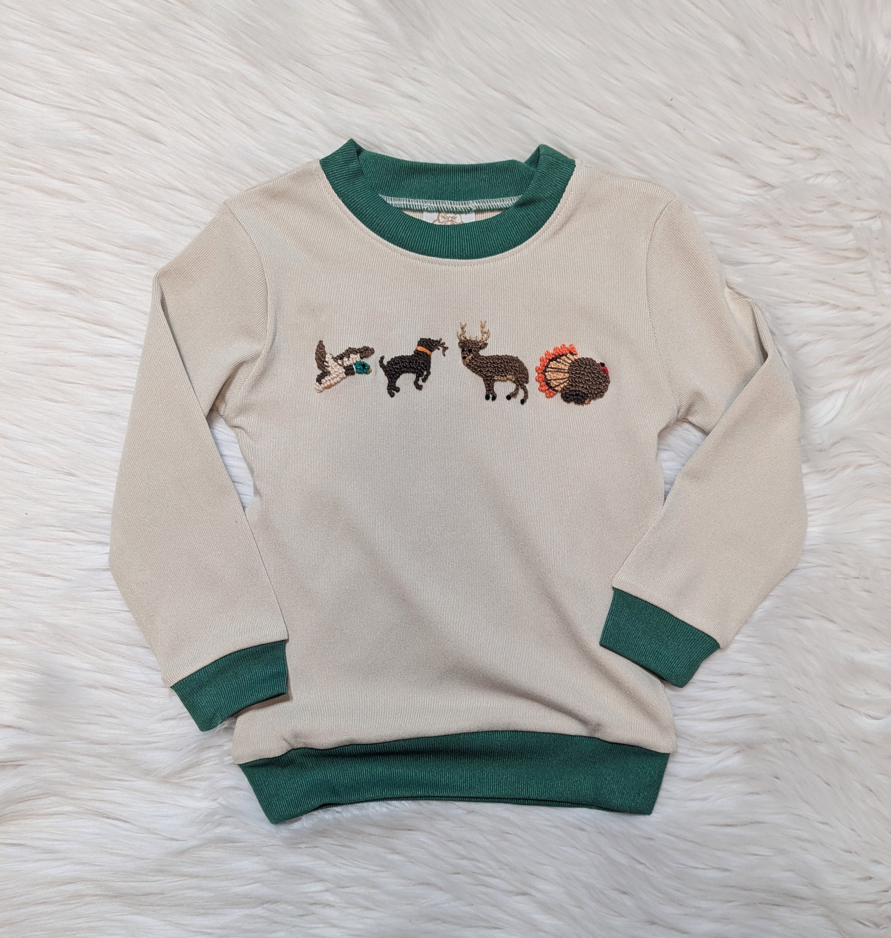 French Knot Hunting Sweater