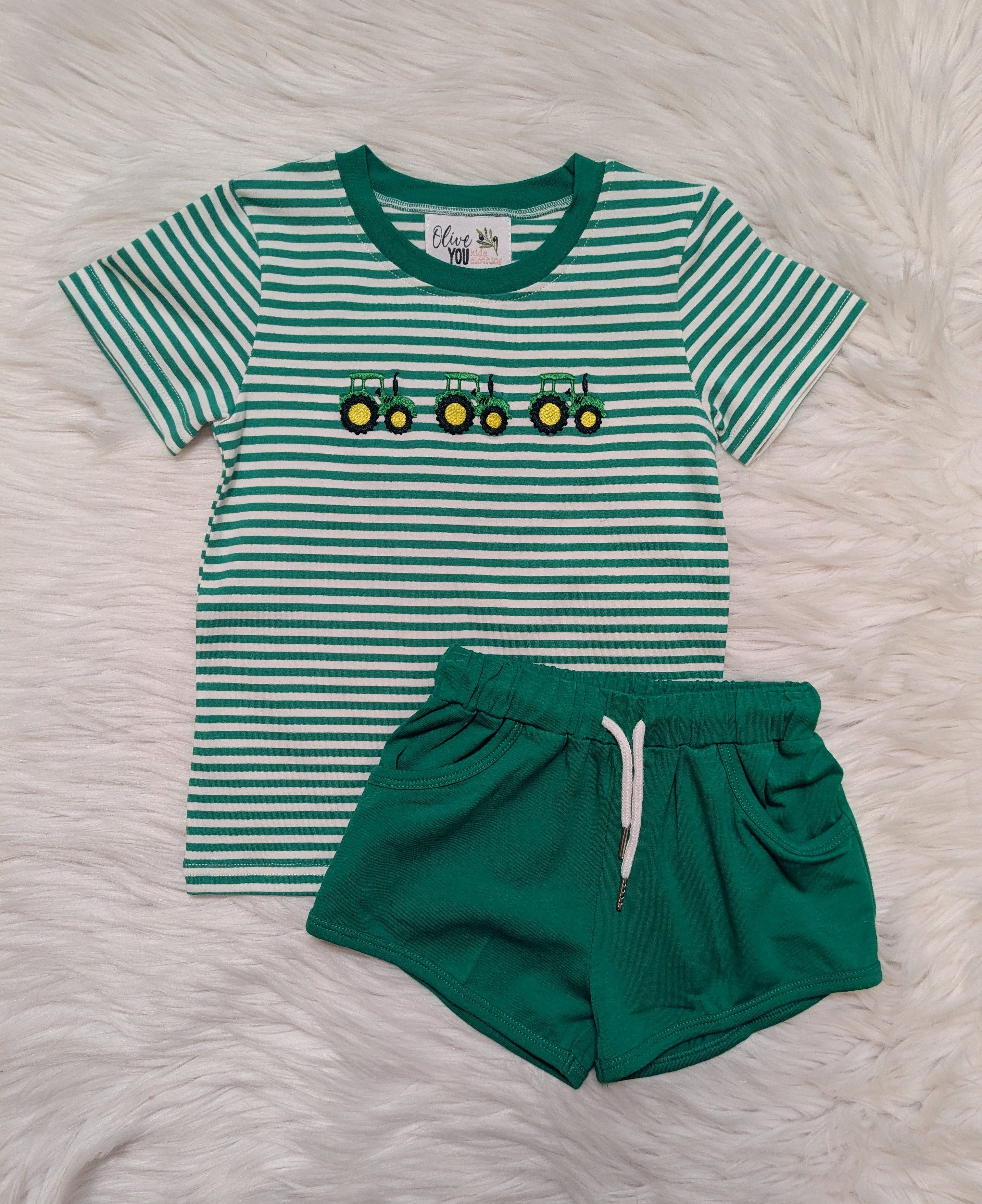 Tractor Trio Short Set