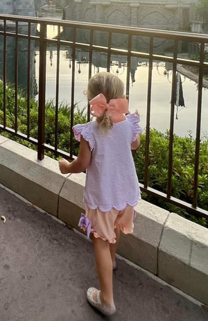 Pumpkin Carriage Ruffle Short Set