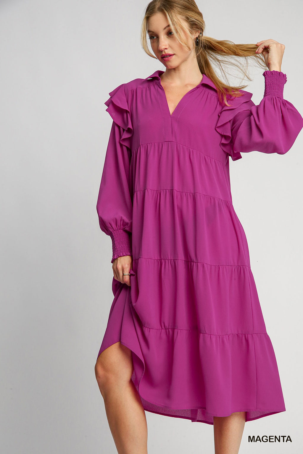 Favorite Flutter Midi Dress