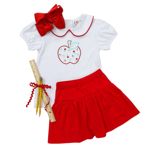 Apple School Skort Set