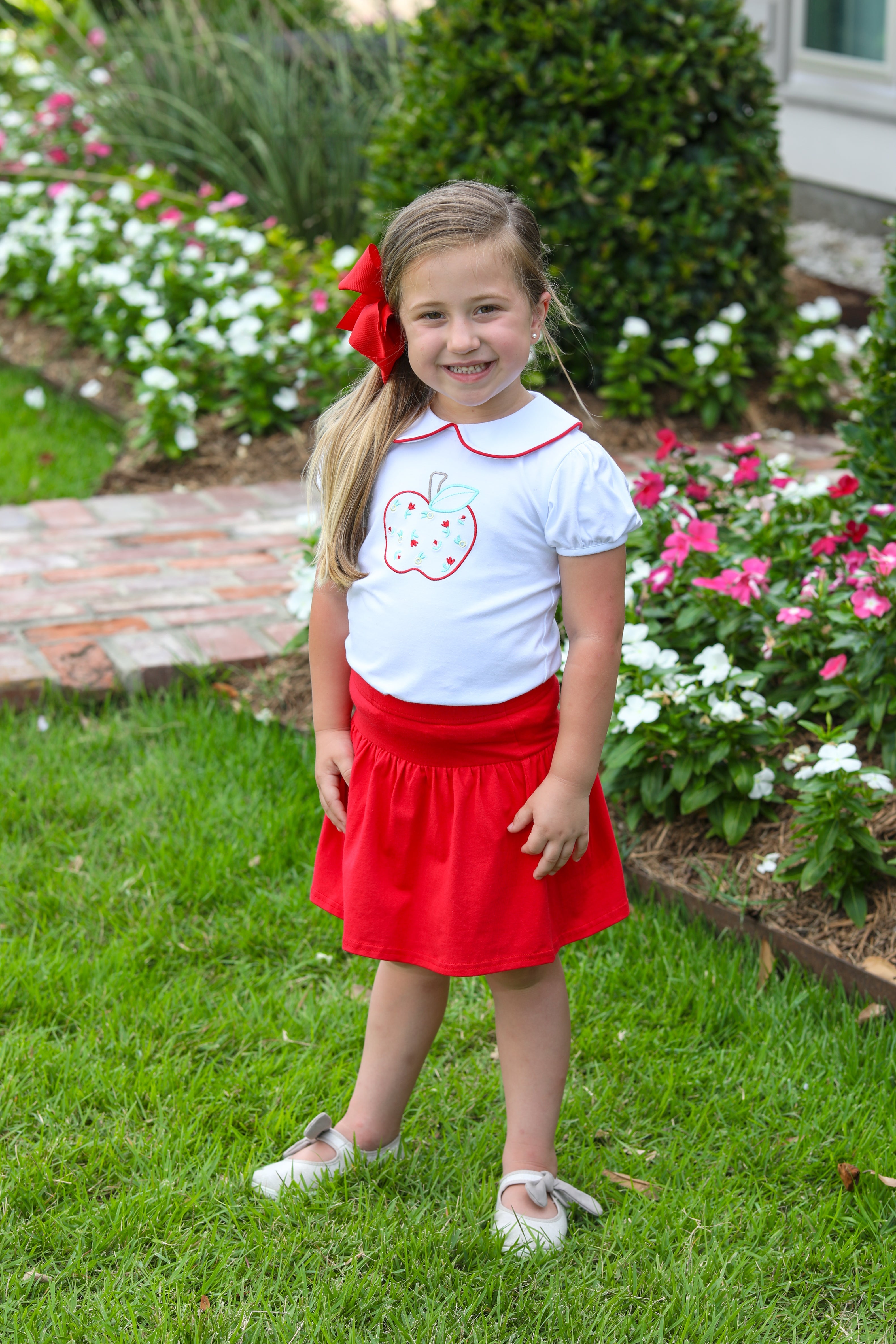 Apple School Skort Set