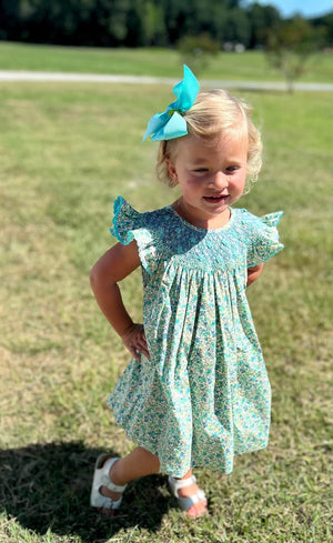 Ditsy Floral Smocked Dress