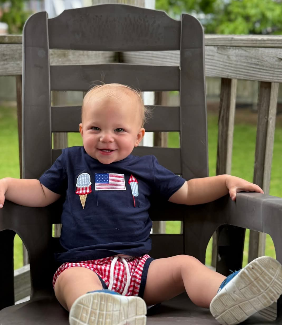 Patriotic Trio Boy Short Set