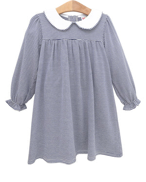Navy Striped Dress