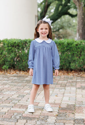 Navy Striped Dress