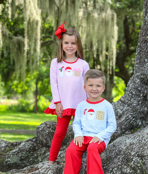 Santa Milk & Cookies Girl Set