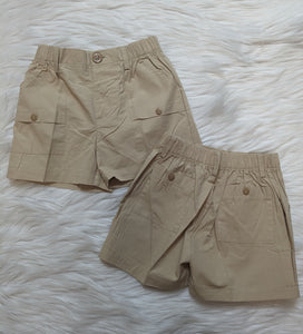 Tan Pull On Shorts