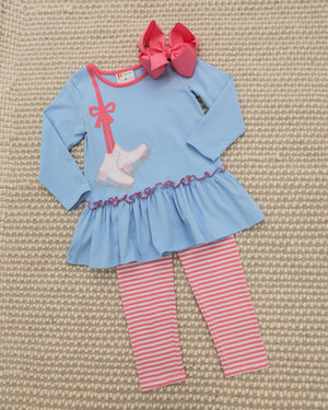 Ice Skate Ruffle Pant Set