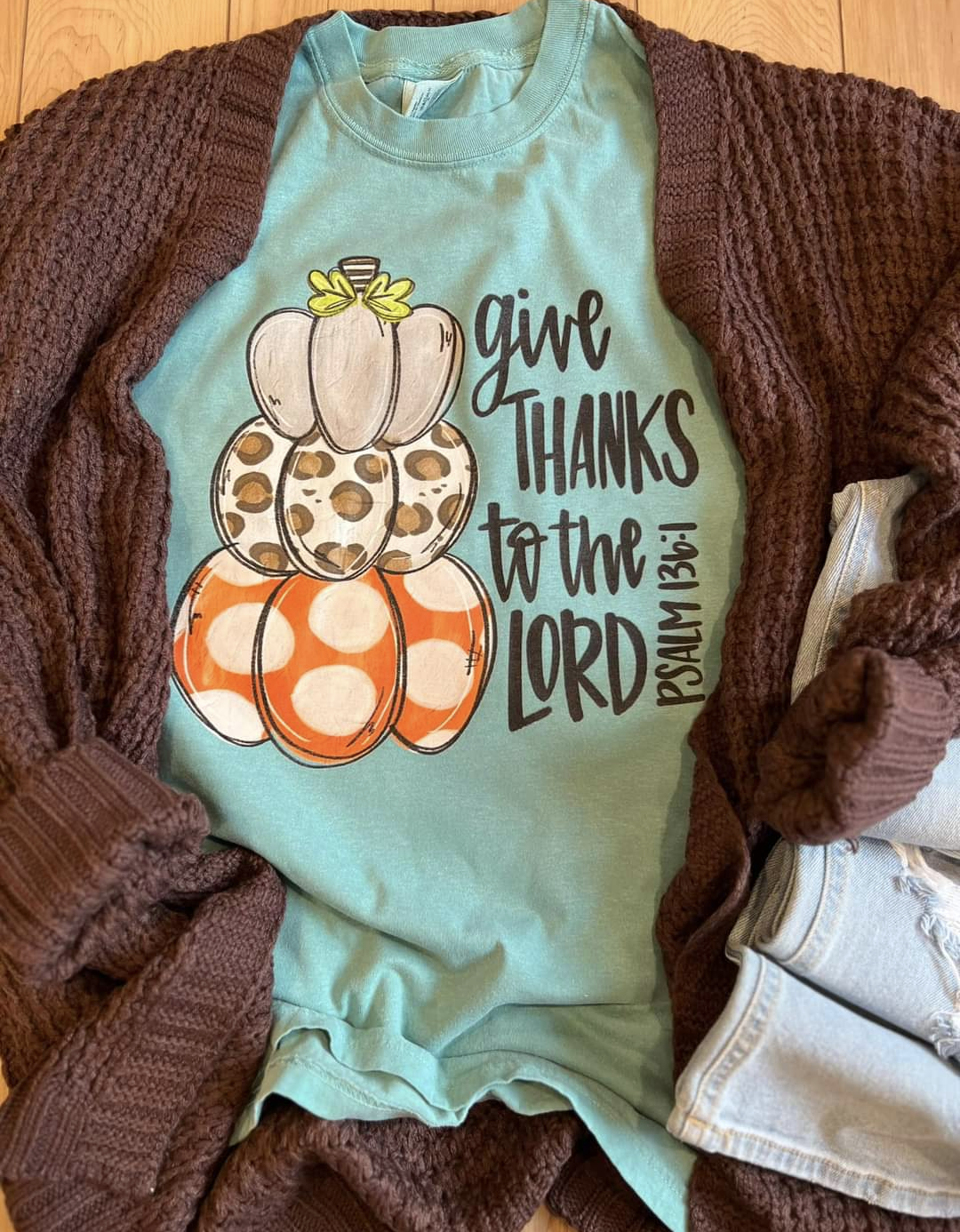 Give Thanks to the Lord Comfort Colors Short Sleeved Tee