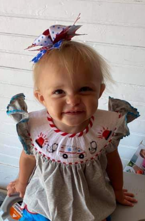 Ambulance Smocked Girl Short Set