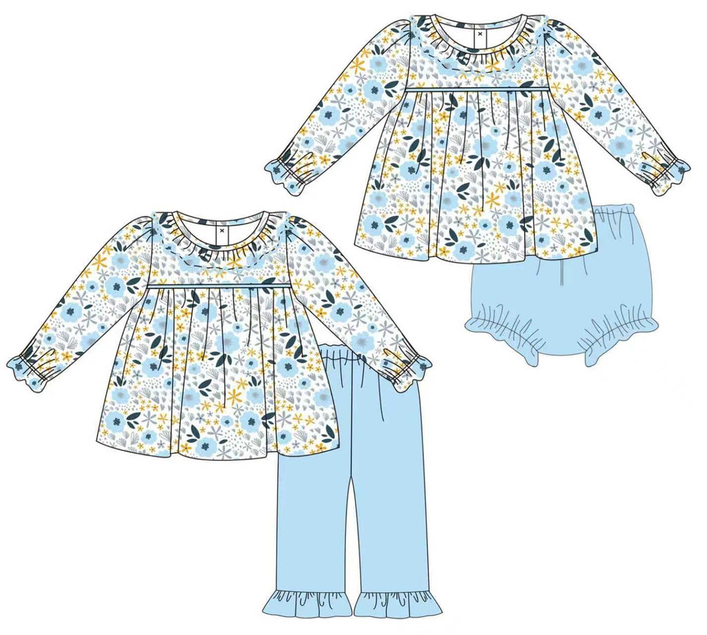 Light Blue Floral