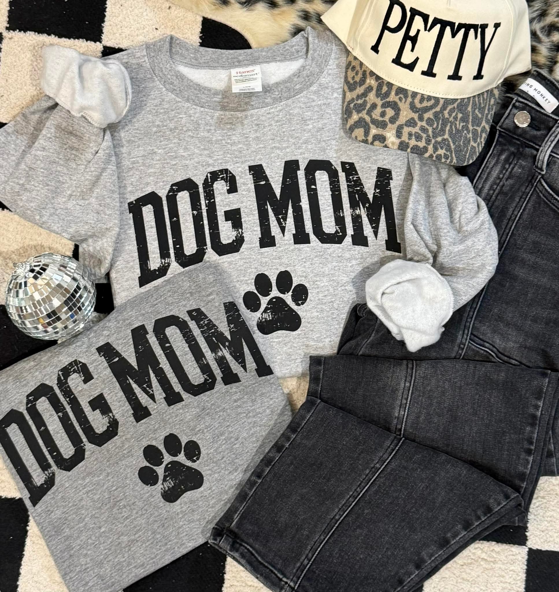 Dog Mom Tee & Sweatshirt