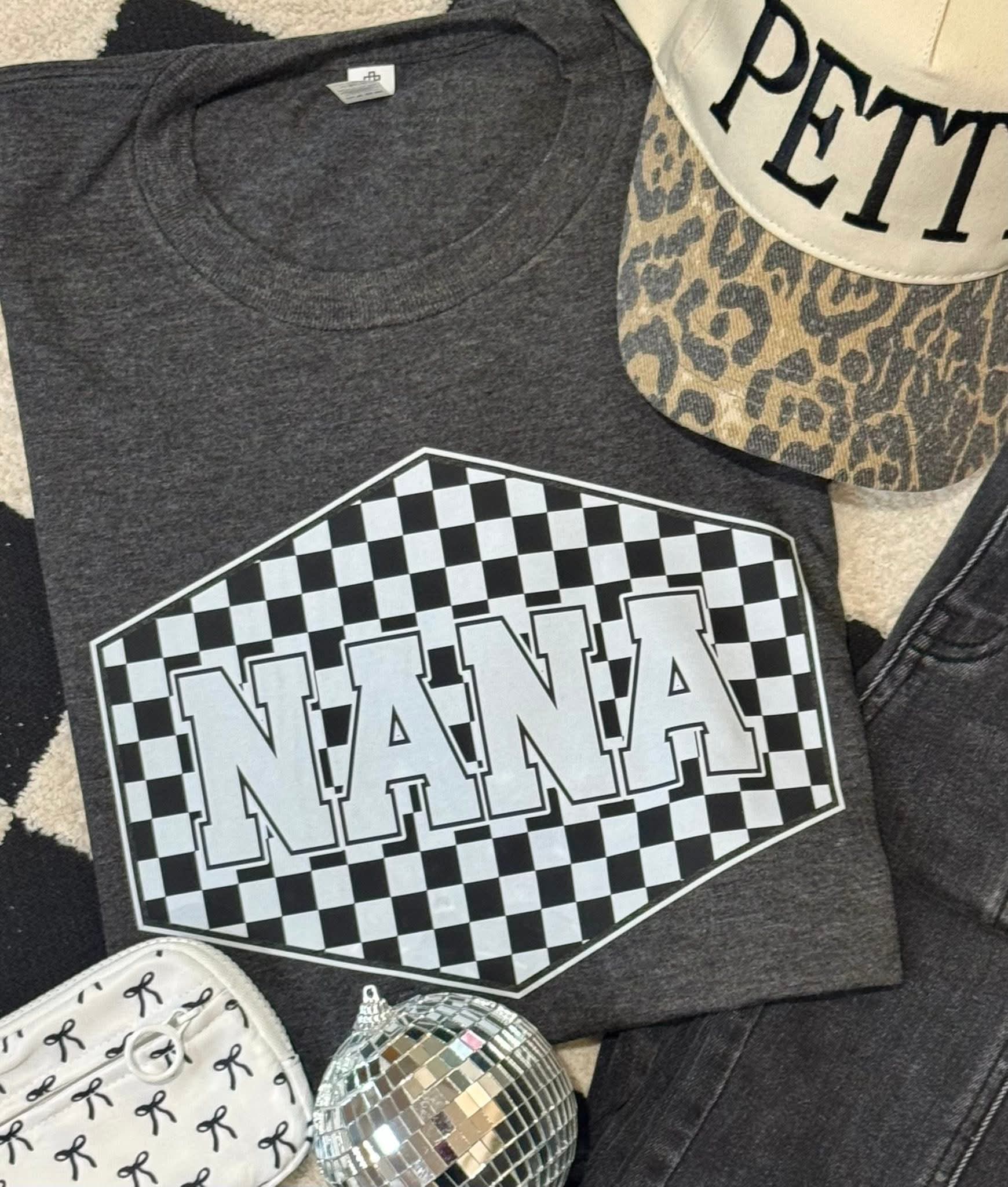 Checkered Nana Tee & Sweatshirt