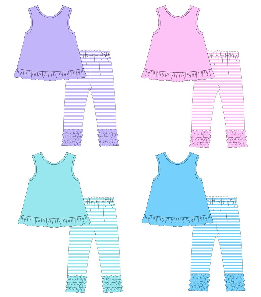 Ruffle Tank Sets