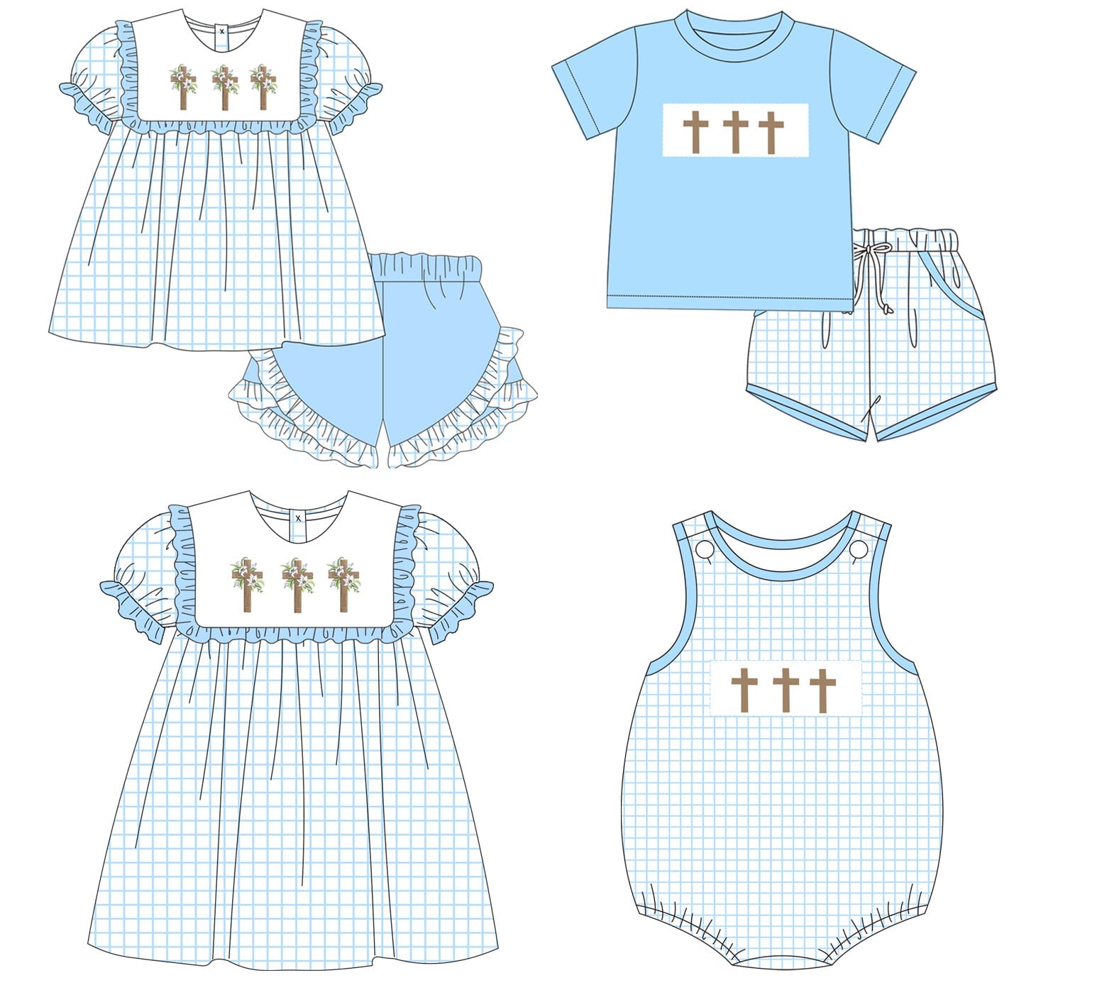 Windowpane Cross Trio