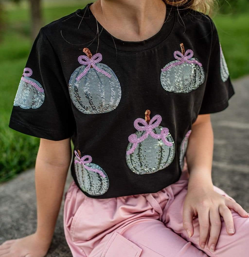 Sequin Pumpkin Shirt