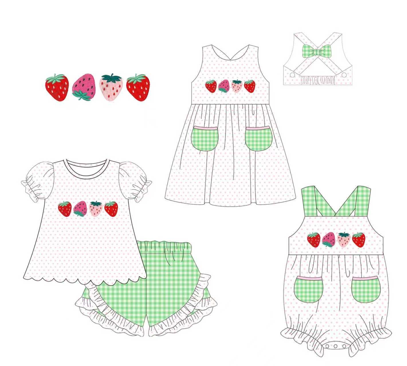 Strawberries & Polka Dots