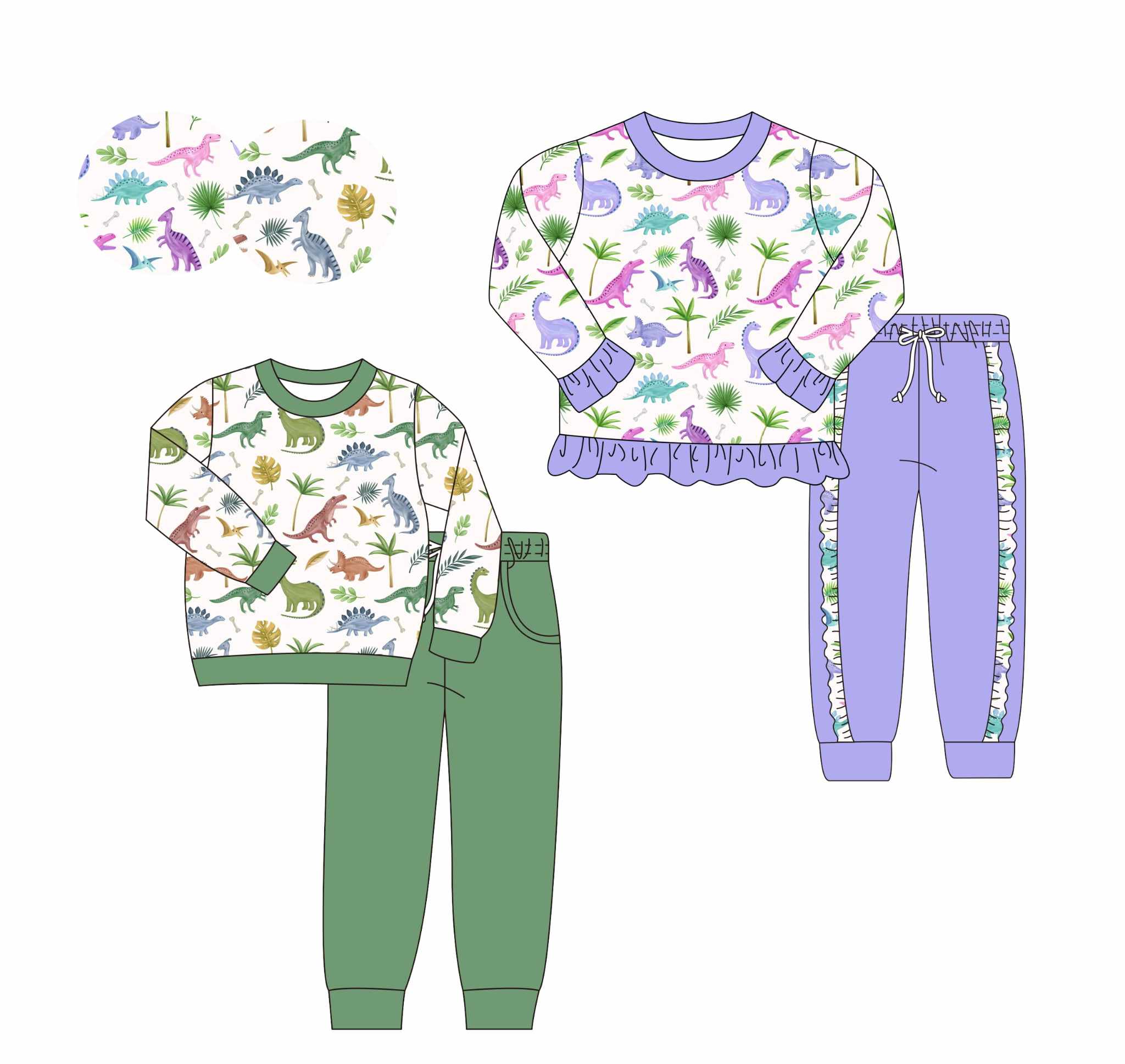Dino Jogger Sets