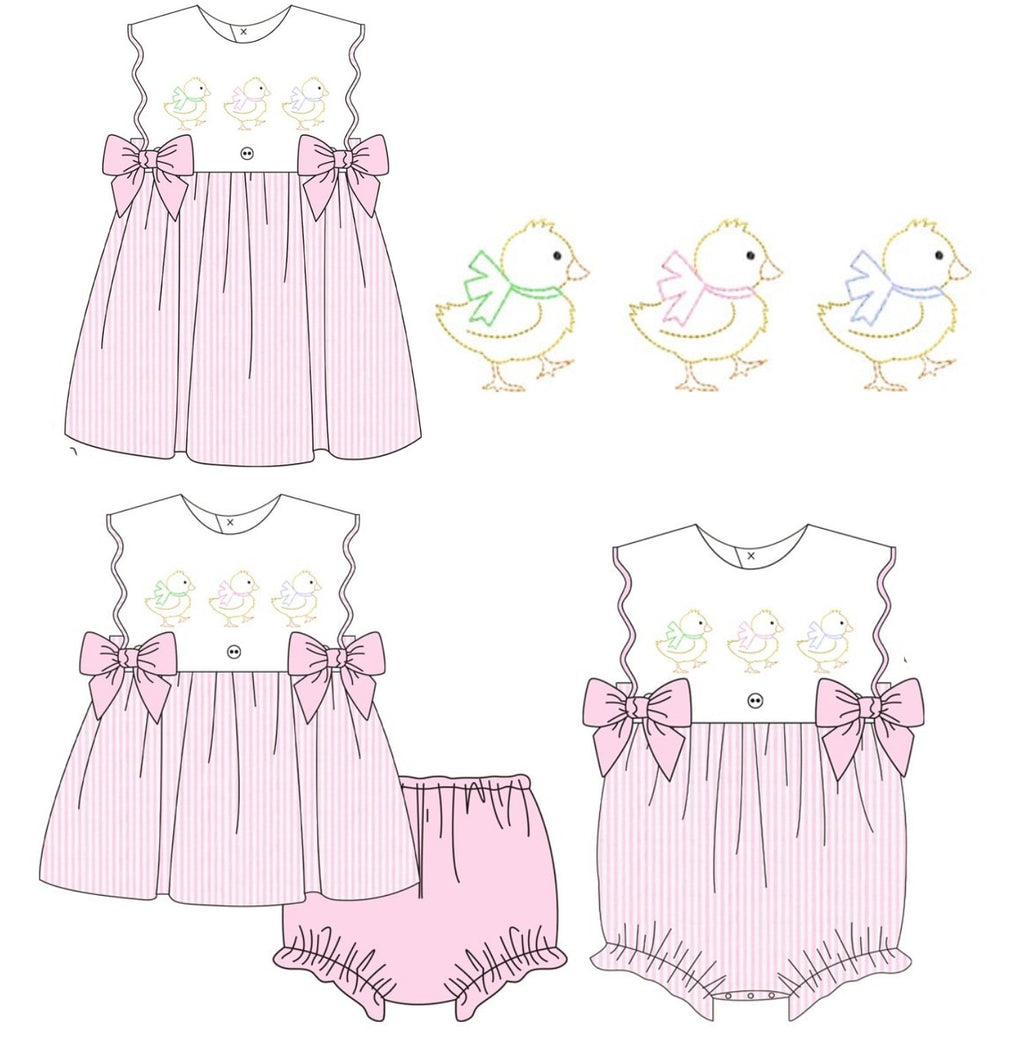 Stitched Chicks Trio Girls