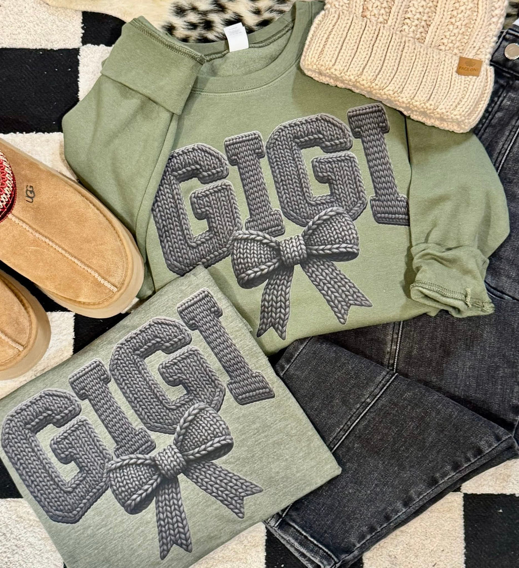 Gigi Faux Yarn Tee & Sweatshirt