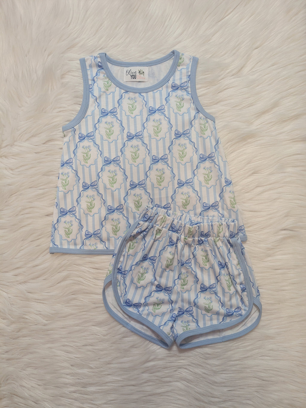 Preppy Blue Floral Play Set