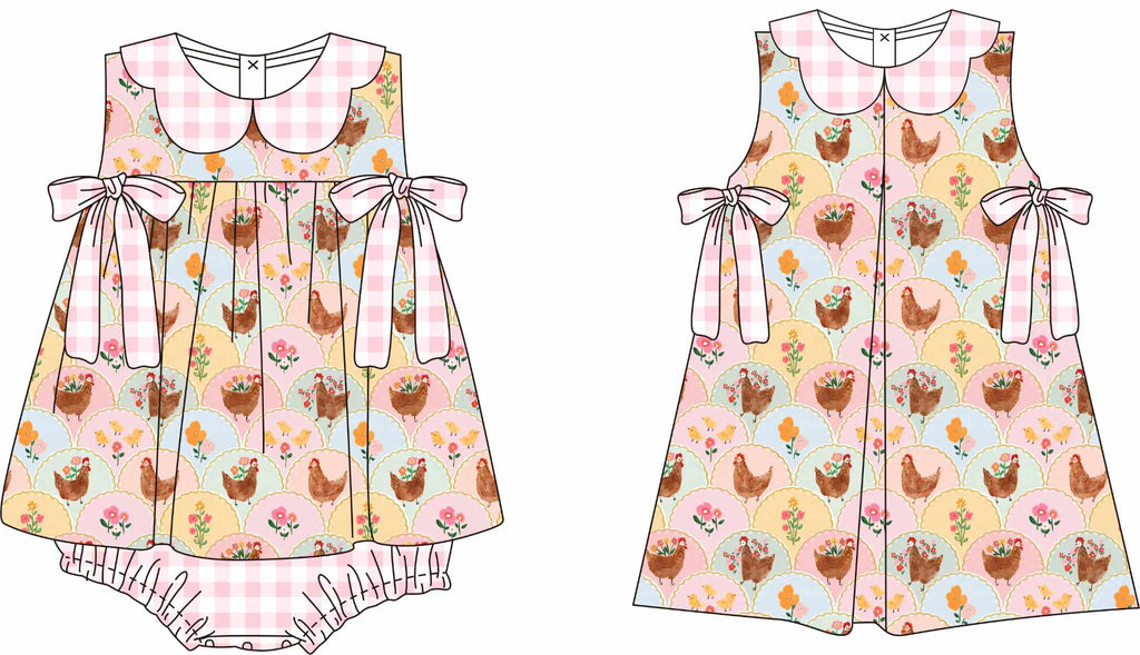 Floral Chicks & Chickens