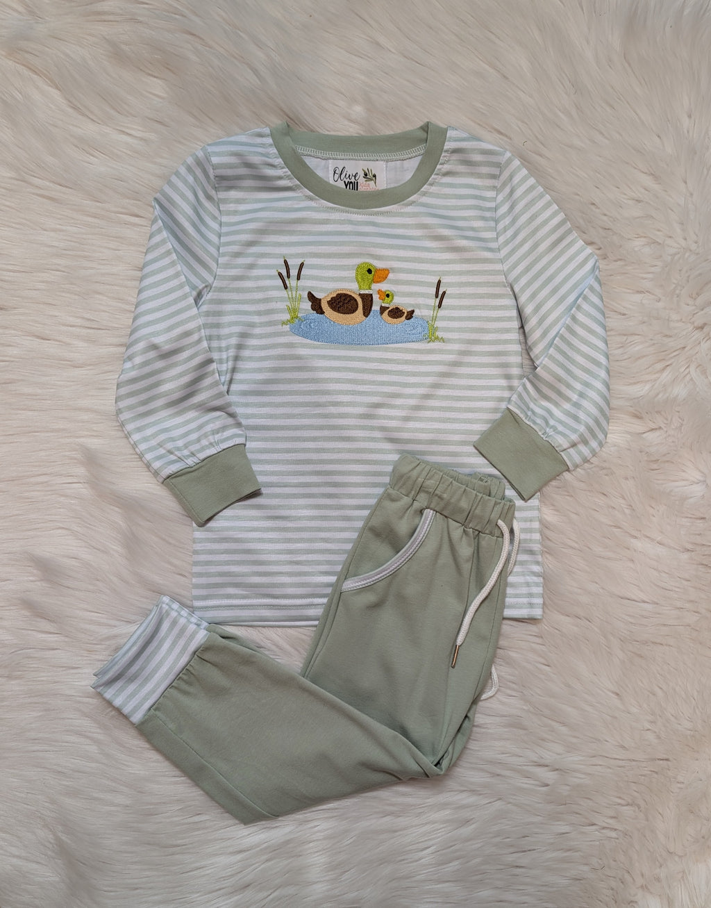 Mallard Striped Jogger Set