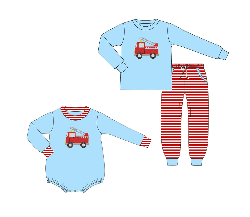 Firetruck & Stripes