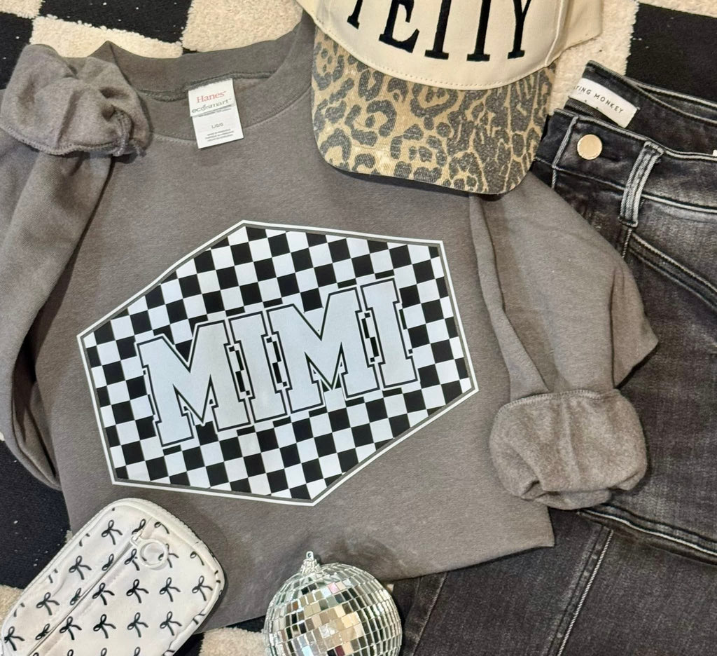 Checkered Mimi Tee & Sweatshirt