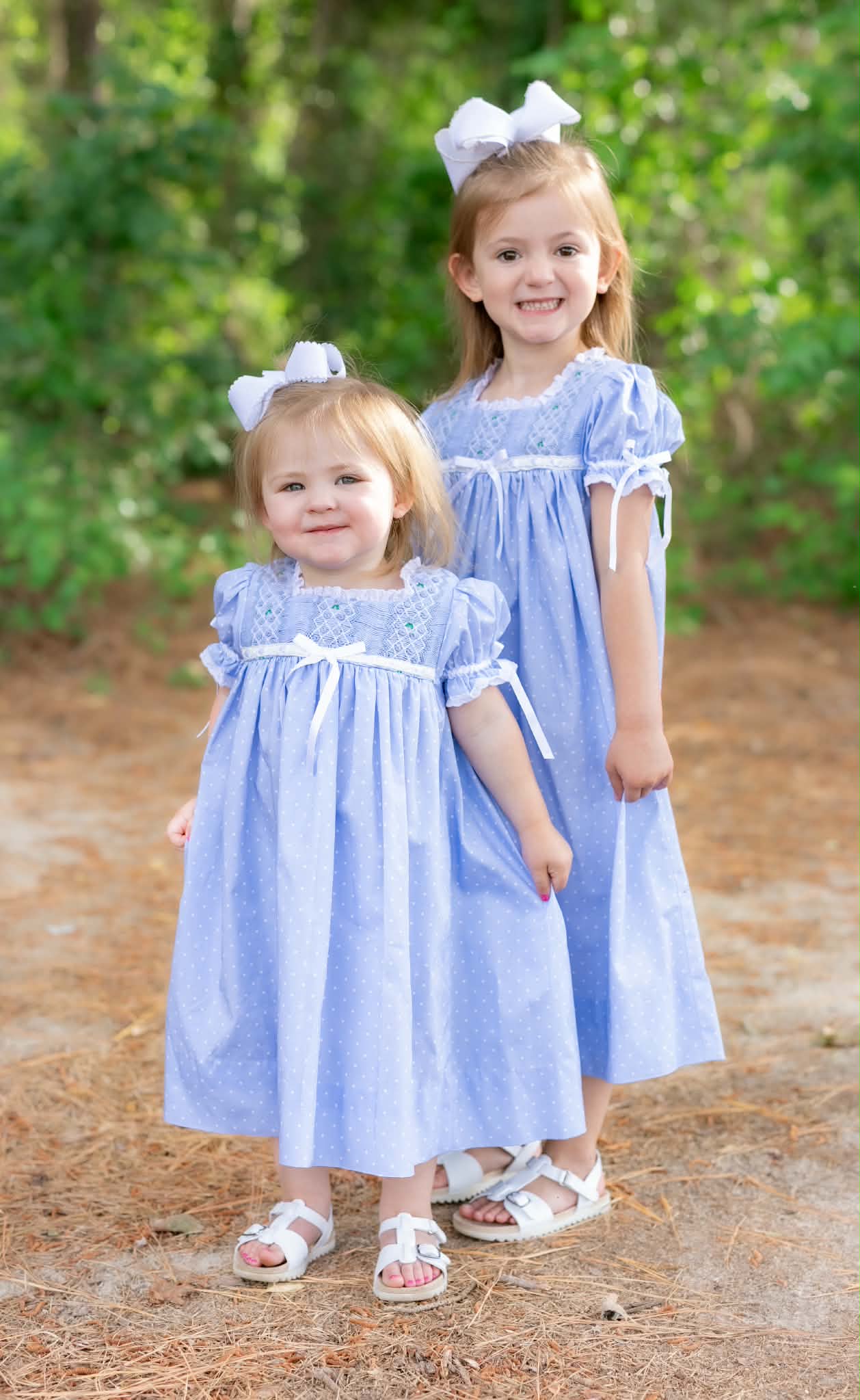 Spring Blue Smocked Heirloom Dress – Olive You Kids Clothing