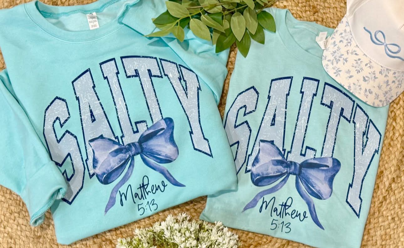 Salty Tee & Sweatshirt