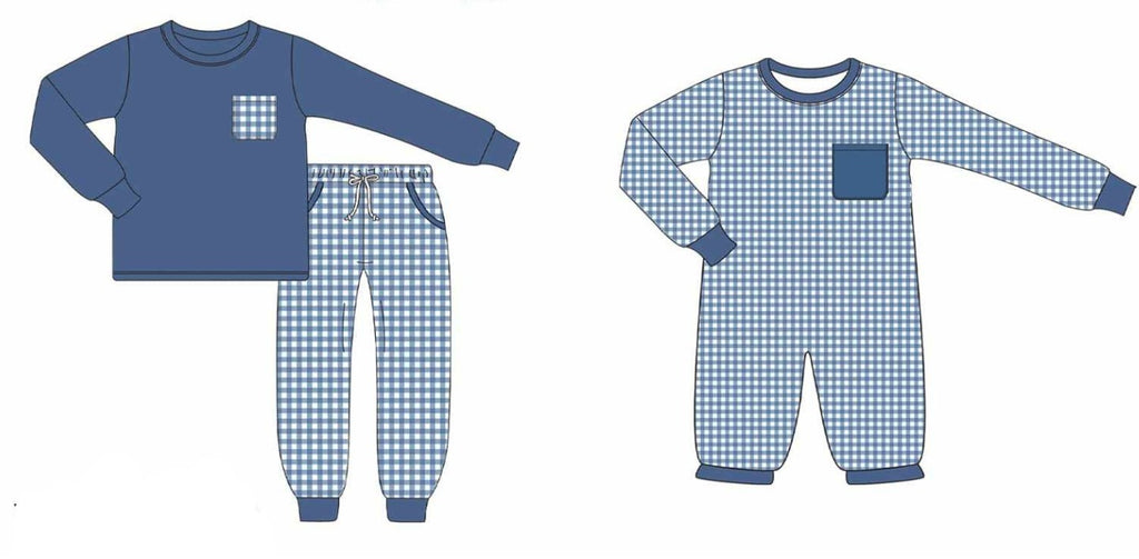 Blue Gingham Pocket Collection