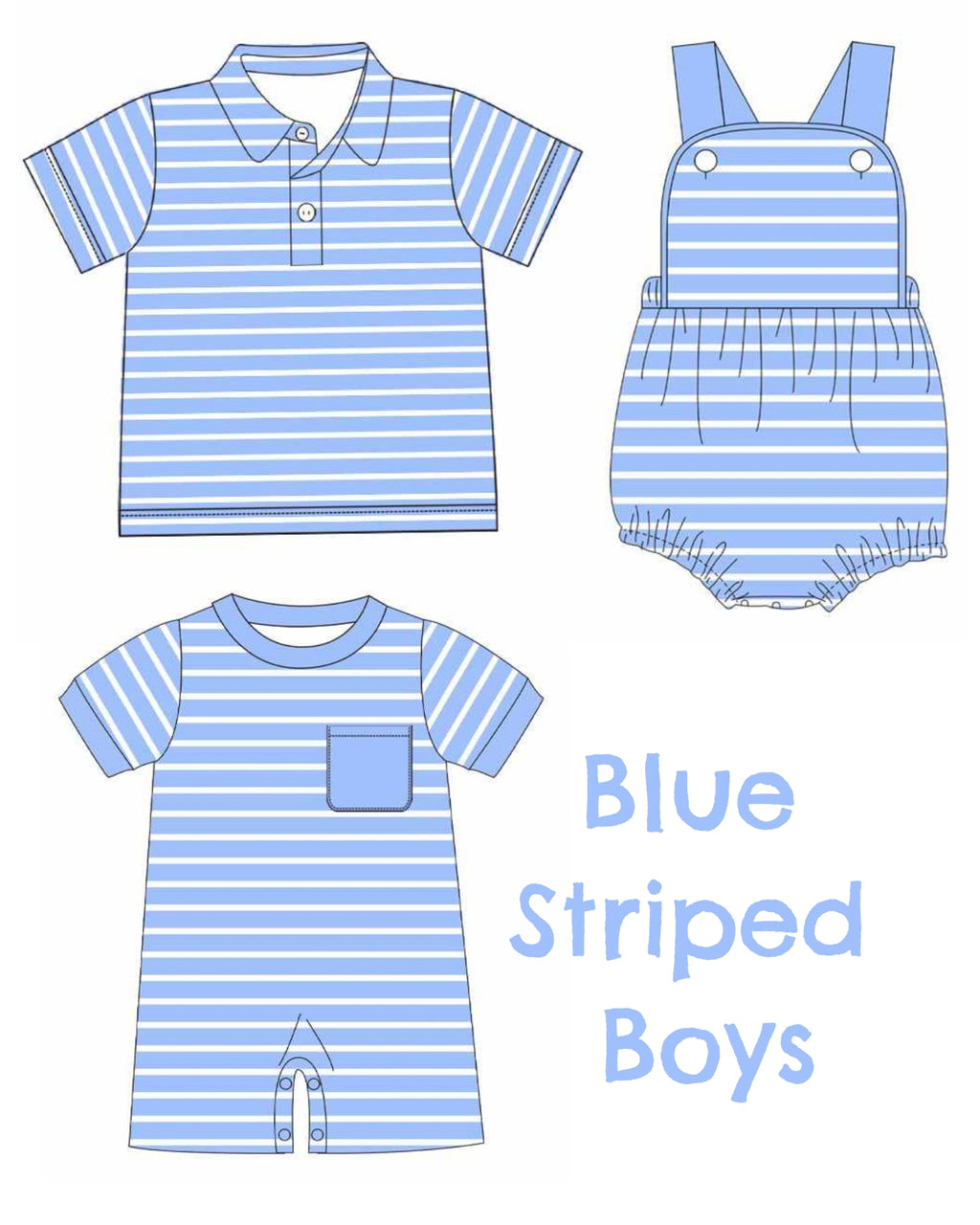 Blue Striped Boys