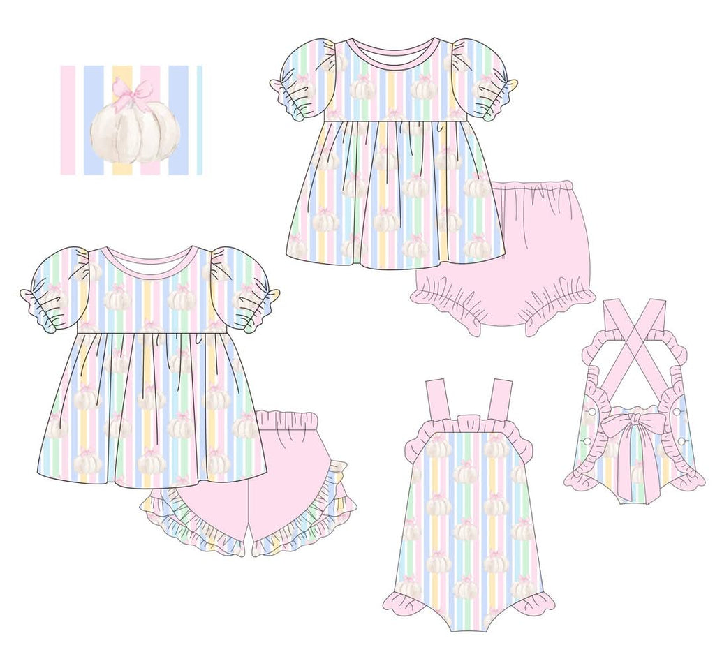 Pastel Striped Pumpkins