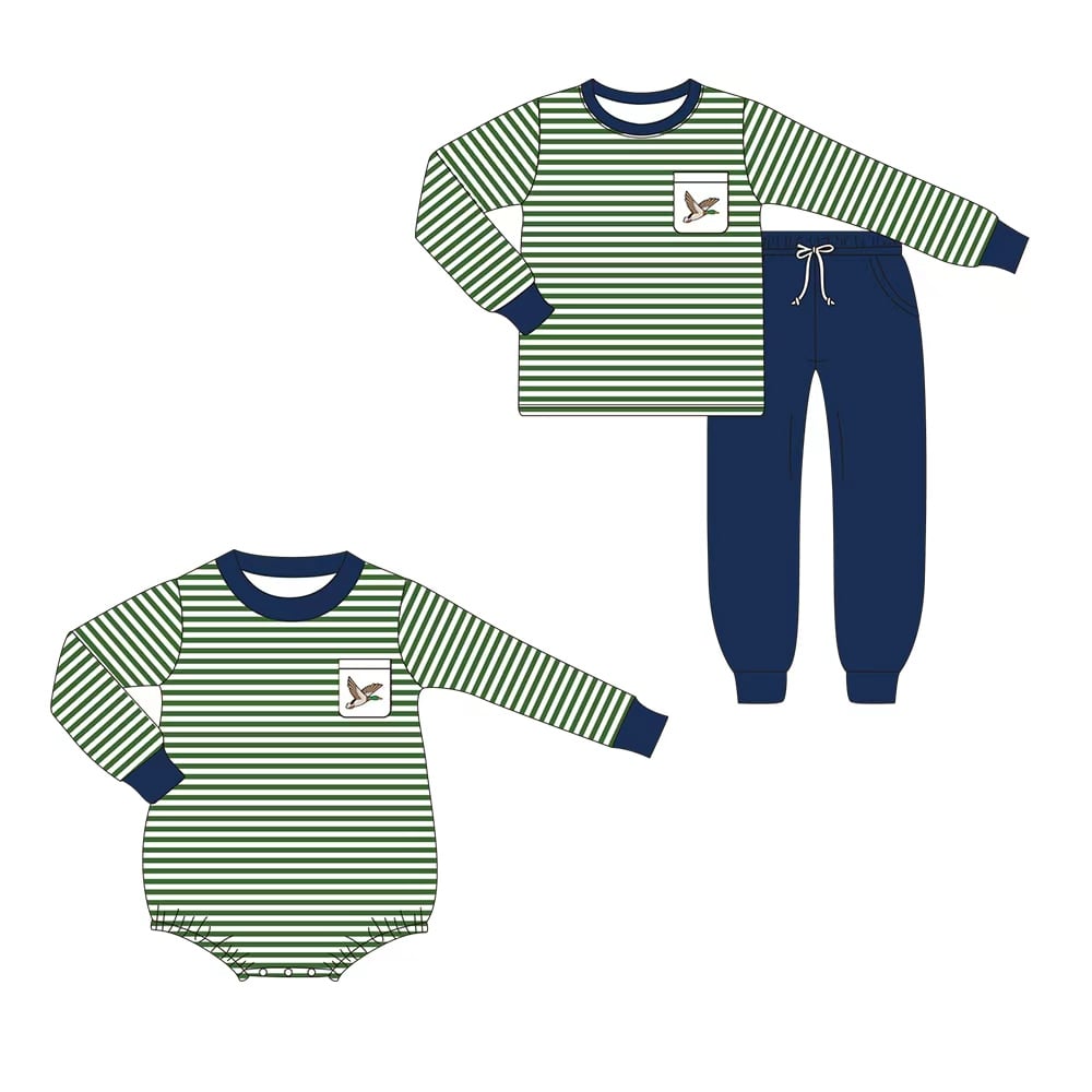 Stripes & Duck Pocket