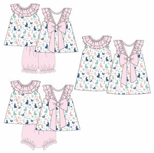 Pink Ruffle Floral Bunny