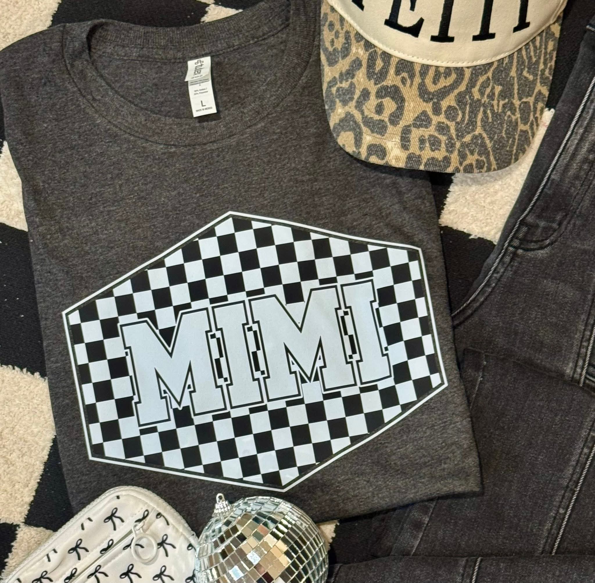 Checkered Mimi Tee & Sweatshirt