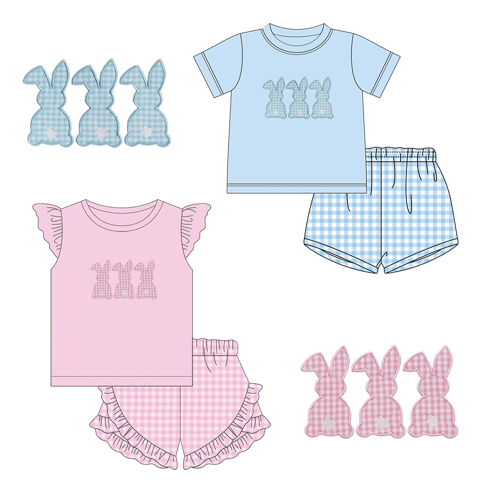 Gingham Bunny Tails