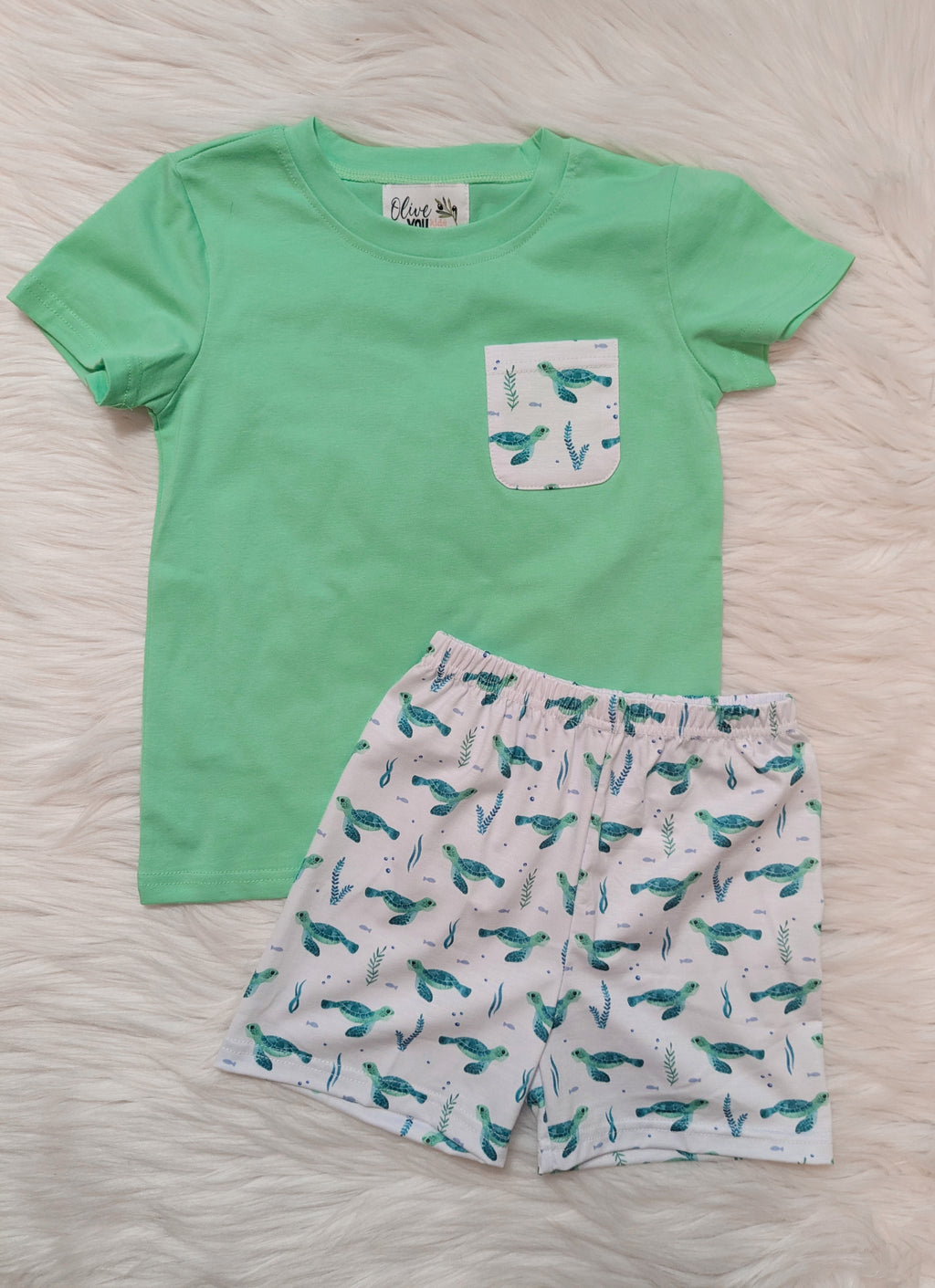 Sea Turtle Pocket Short Set